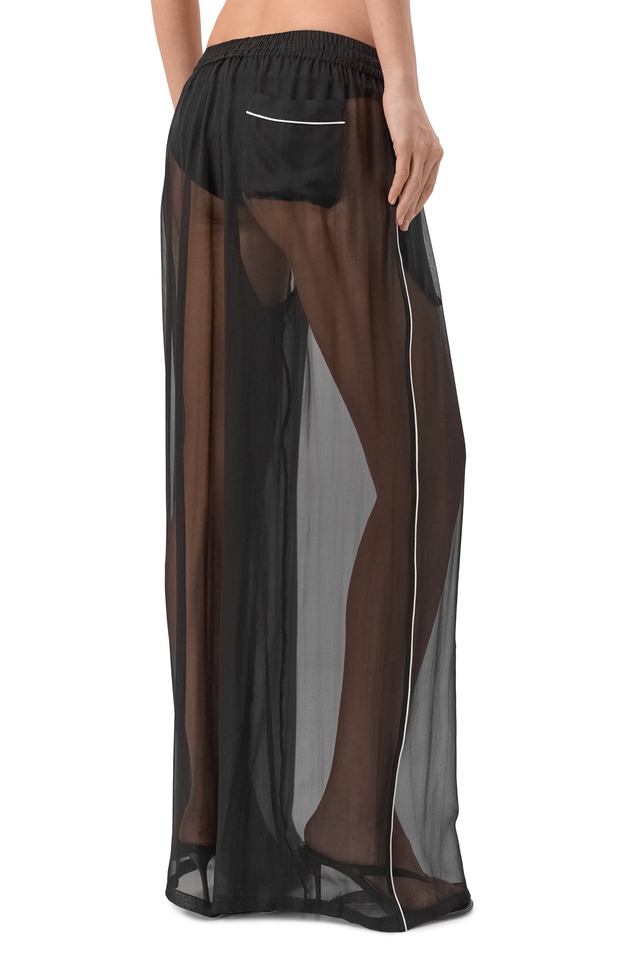 Шелковые брюки DOLCE & GABBANA, арт. FTDJET/FU1AT, фото 4