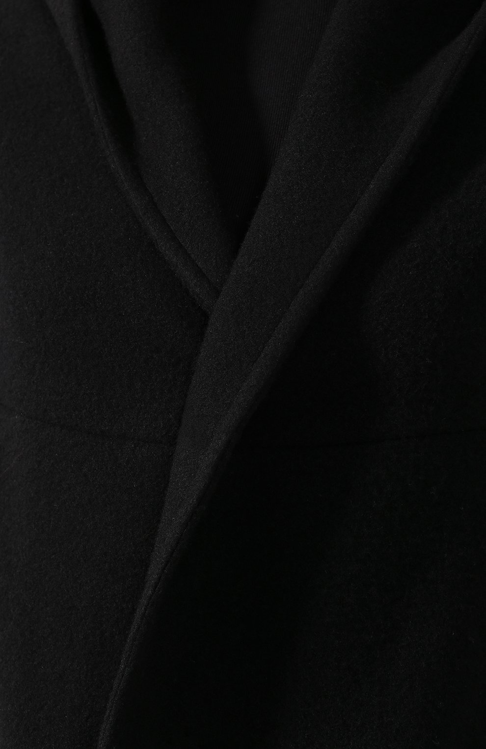 Кашемировое пальто YOHJI YAMAMOTO черного цвета по цене 127000 руб., арт. YJ-C01-127, фото 5 Кашемировое пальто YOHJI YAMAMOTO, арт. YJ-C01-127, фото 5