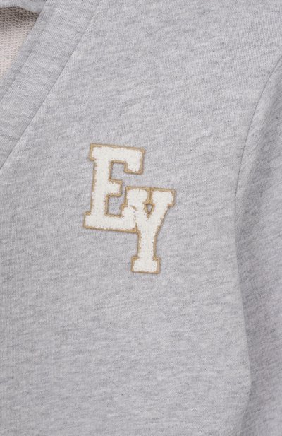 Хлопковая толстовка ELEVENTY серого цвета по цене 18250 руб., арт. EY4P30/Z3716_001, фото 3 Хлопковая толстовка ELEVENTY, арт. EY4P30/Z3716_001, фото 3