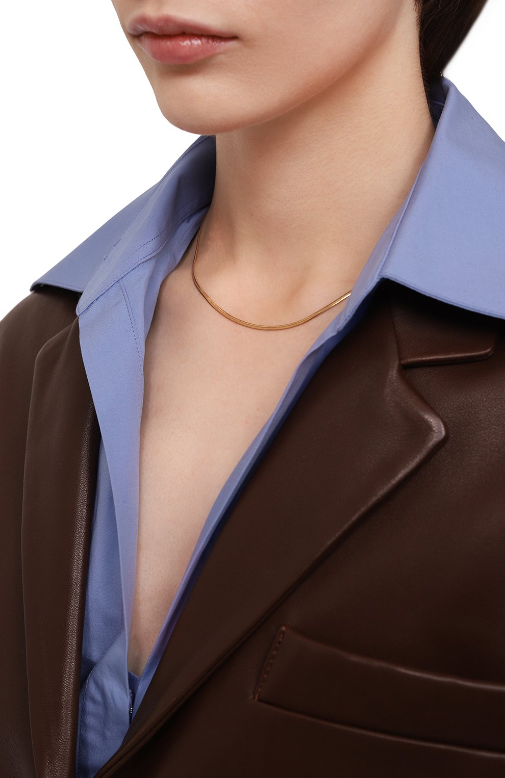 Цепь кобра JEWLIA золотого цвета по цене 9000 руб., арт. JR-0,35/45п, фото 2 Цепь кобра JEWLIA, арт. JR-0,35/45п, фото 2