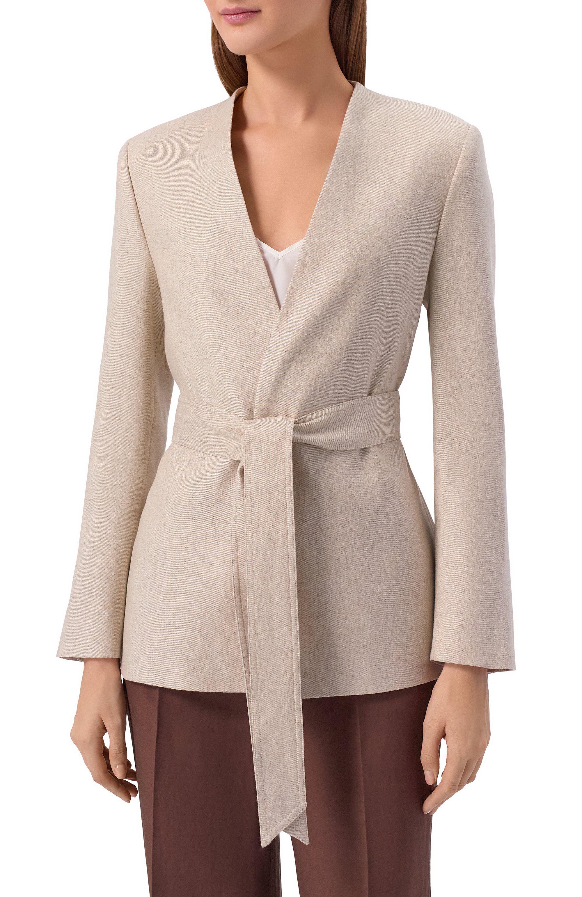 Жакет изо льна и вискозы LORENA ANTONIAZZI, арт. P2639GA18A/5154, фото 3