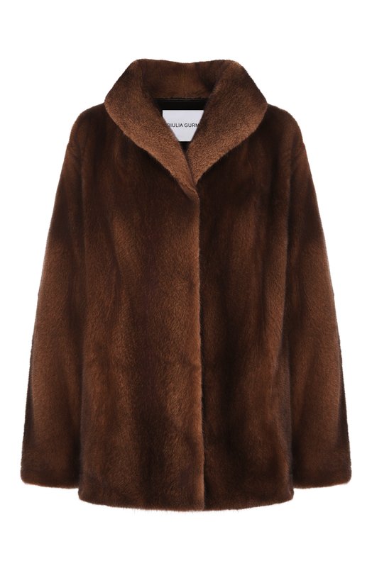Шуба из норки Giulia Gurman 2503DB Коричневый 2503DB