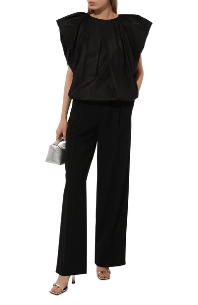 Хлопковый топ DRIES VAN NOTEN черного цвета по цене 88100 руб., арт. 231-010752-6125, фото 2 Хлопковый топ DRIES VAN NOTEN, арт. 231-010752-6125, фото 2