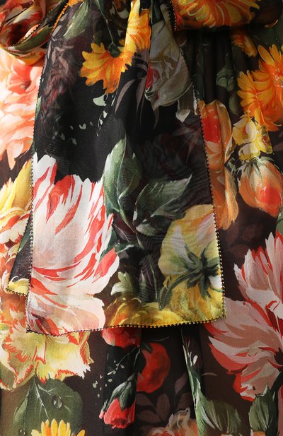 Шелковая блузка DOLCE & GABBANA разноцветного цвета по цене 129500 руб., арт. F7208T/HS1W1, фото 5 Шелковая блузка DOLCE & GABBANA, арт. F7208T/HS1W1, фото 5