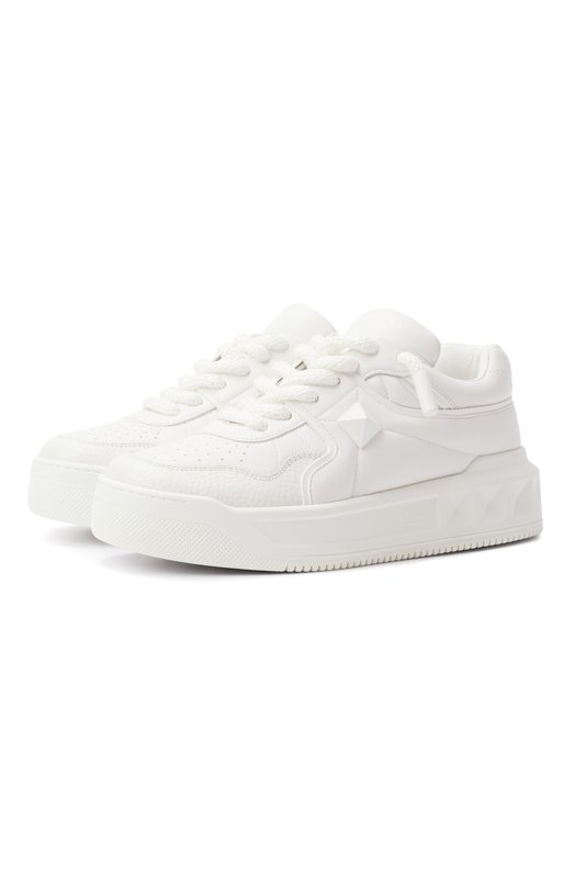 Кожаные кеды One Stud XL Valentino 7Y2S0G37/XTM Белый 7Y2S0G37/XTM