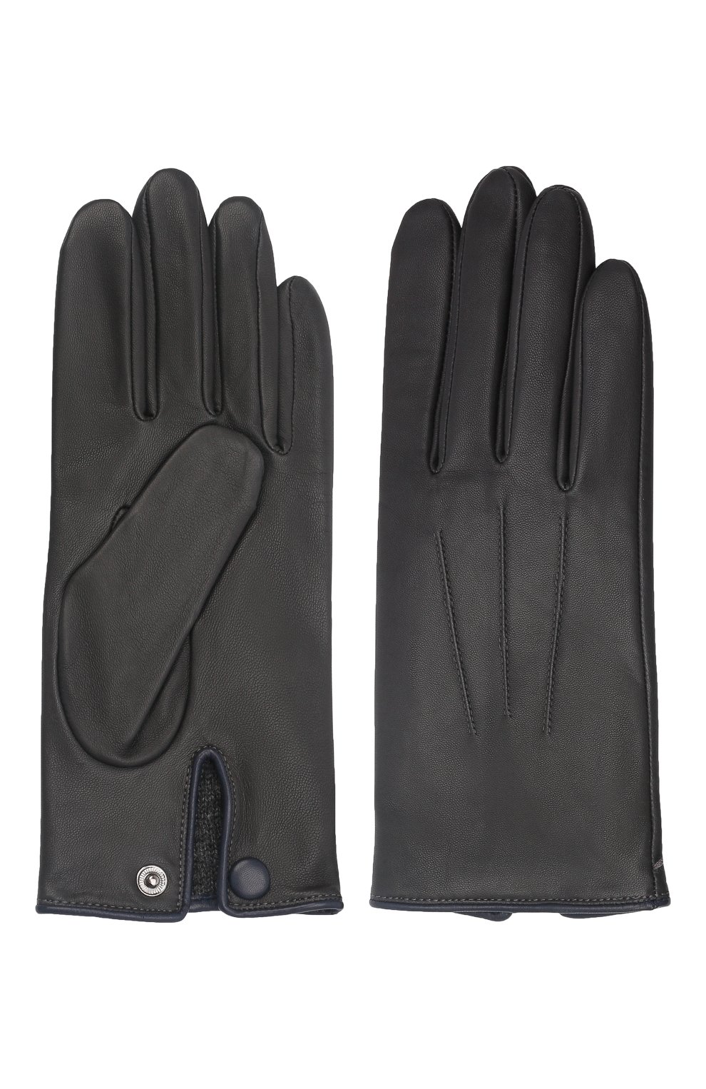 Кожаные перчатки rick AGNELLE темно-серого цвета по цене 17200 руб., арт. RICK/C100, фото 2 Кожаные перчатки rick AGNELLE, арт. RICK/C100, фото 2