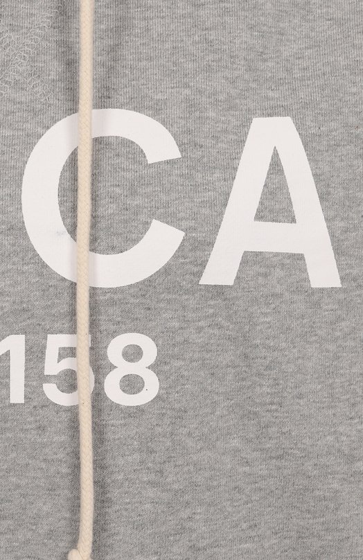 Хлопковое худи AECA WHITE AWCMFWBDTSPSO002C0.GREY/WHITE (XL) Серый  AWCMFWBDTSPSO002C0.GREY/WHITE (XL) Фото 6