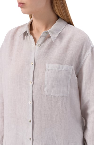 Льняная рубашка 120% LINO, арт. 33ALIW19GE/0000115_001, фото 5