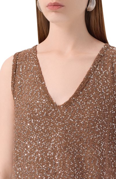 Топ с отделкой пайетками WEEKEND MAX MARA, арт. ACAICI, фото 5