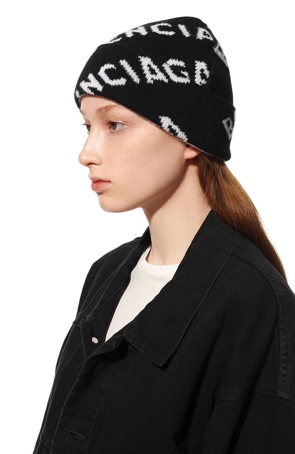 Шерстяная шапка BALENCIAGA черного цвета по цене 25850 руб., арт. 659679/T1567, фото 2 Шерстяная шапка BALENCIAGA, арт. 659679/T1567, фото 2