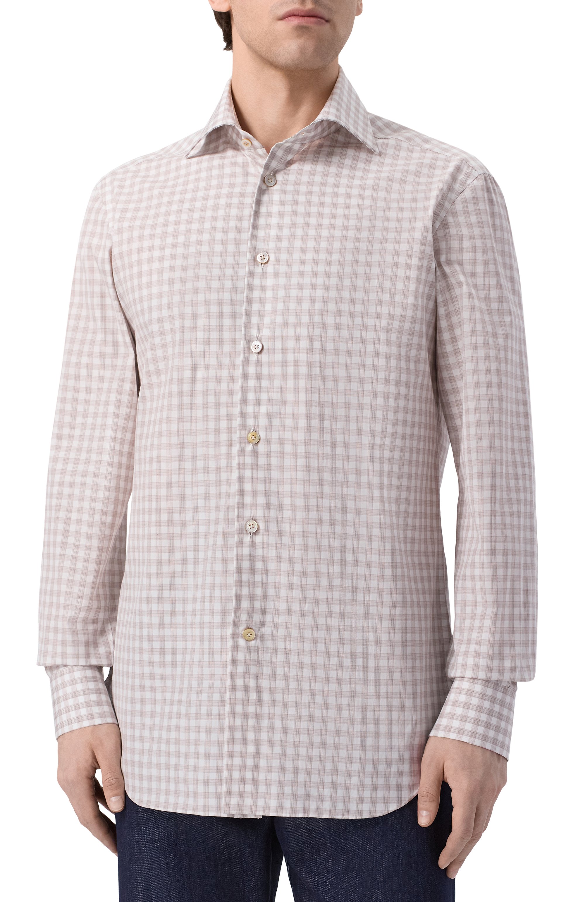 Хлопковая рубашка KITON, арт. UCCH09623, фото 3