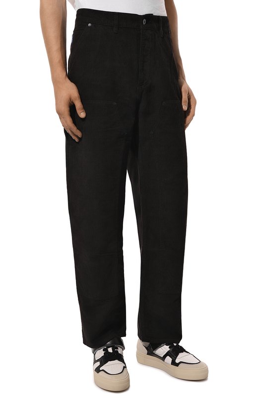 Вельветовые брюки HUGO Blue Чёрный, фото 3