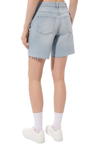 Джинсовые шорты 7 FOR ALL MANKIND голубого цвета по цене 15950 руб., арт. JSWUA500S0, фото 4 Джинсовые шорты 7 FOR ALL MANKIND, арт. JSWUA500S0, фото 4