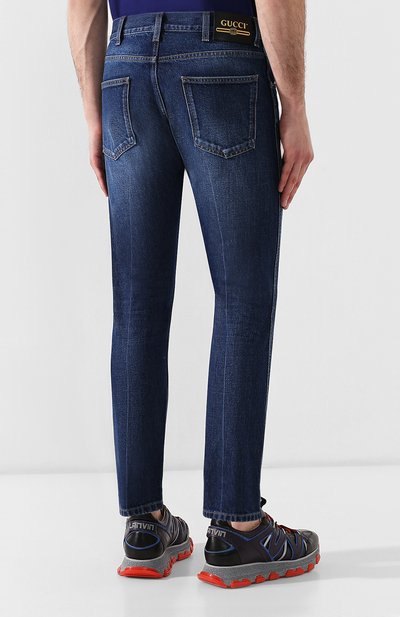 Джинсы GUCCI синего цвета по цене 93600 руб., арт. 408637/XDAK2, фото 4 Джинсы GUCCI, арт. 408637/XDAK2, фото 4