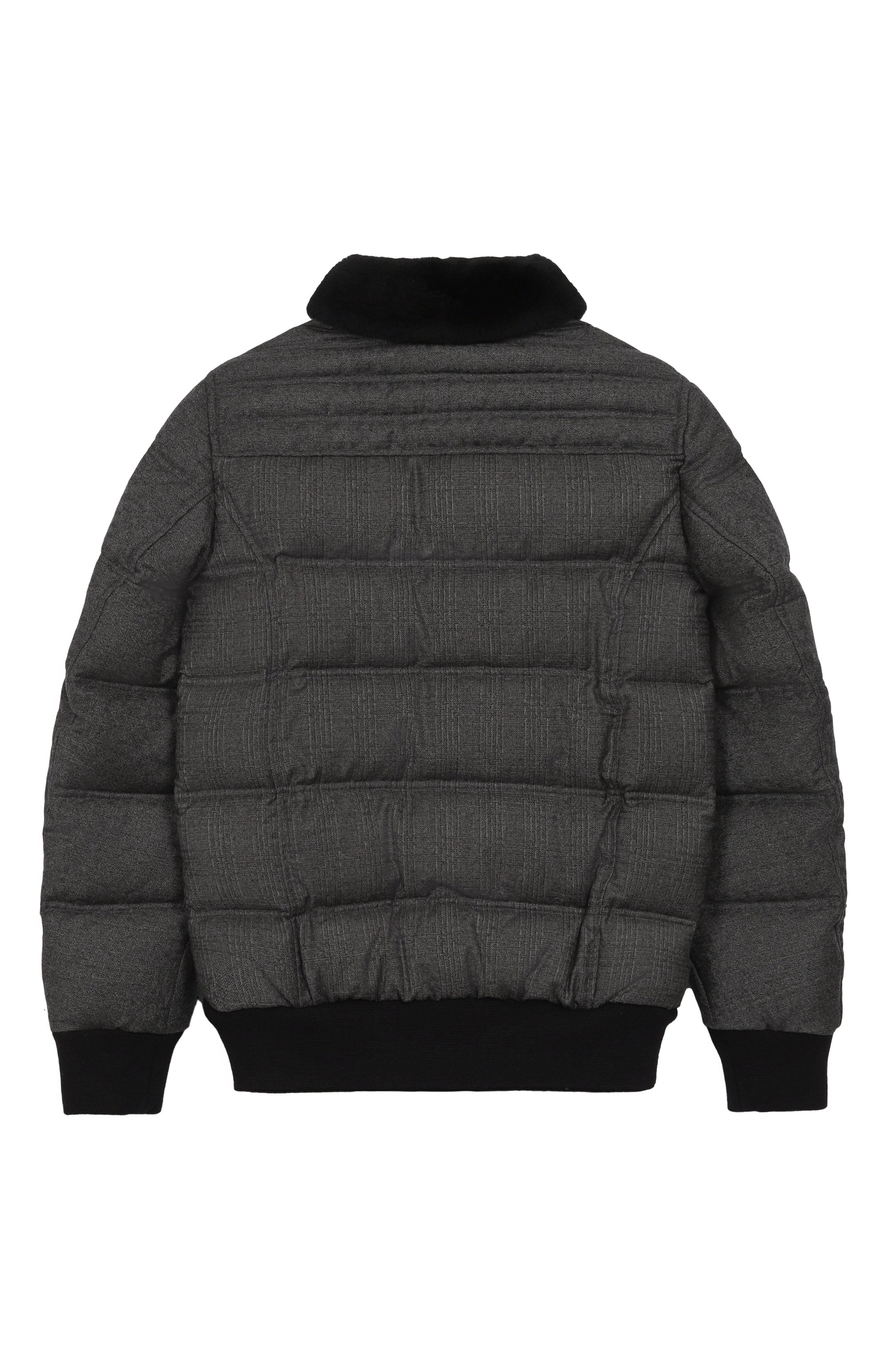 Шерстяной пуховик с воротником из бобра STEFANO RICCI JUNIOR, арт. YAJ8400020/HC4QDR/4002, фото 2