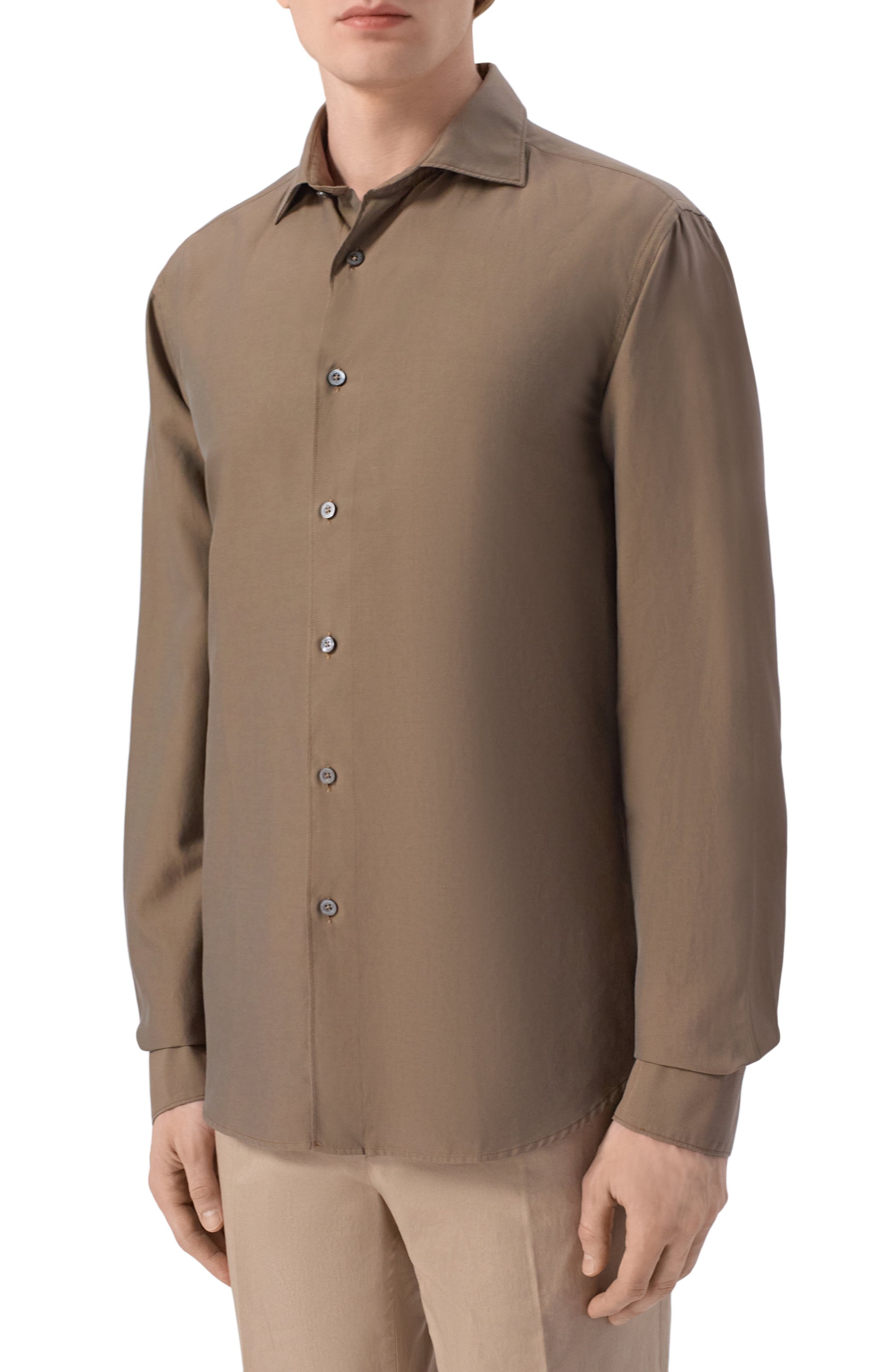 Рубашка из шелка и хлопка CANALI, арт. CSL7065/GM03656, фото 3