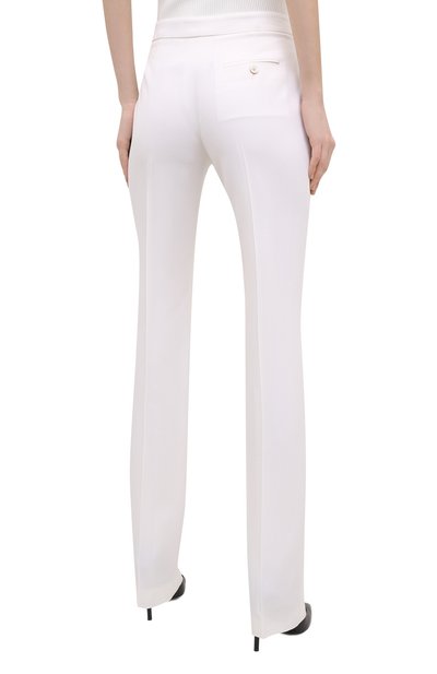 Шерстяные брюки ALEXANDER MCQUEEN белого цвета по цене 79950 руб., арт. 650075/QJAAC, фото 4 Шерстяные брюки ALEXANDER MCQUEEN, арт. 650075/QJAAC, фото 4