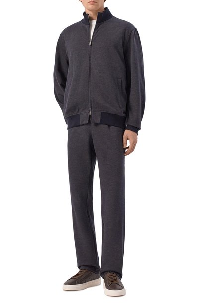 Хлопковая толстовка ANDREA CAMPAGNA темно-синего цвета по цене 85450 руб., арт. 19M466.SZ00.CAMP./56, фото 2 Хлопковая толстовка ANDREA CAMPAGNA, арт. 19M466.SZ00.CAMP./56, фото 2