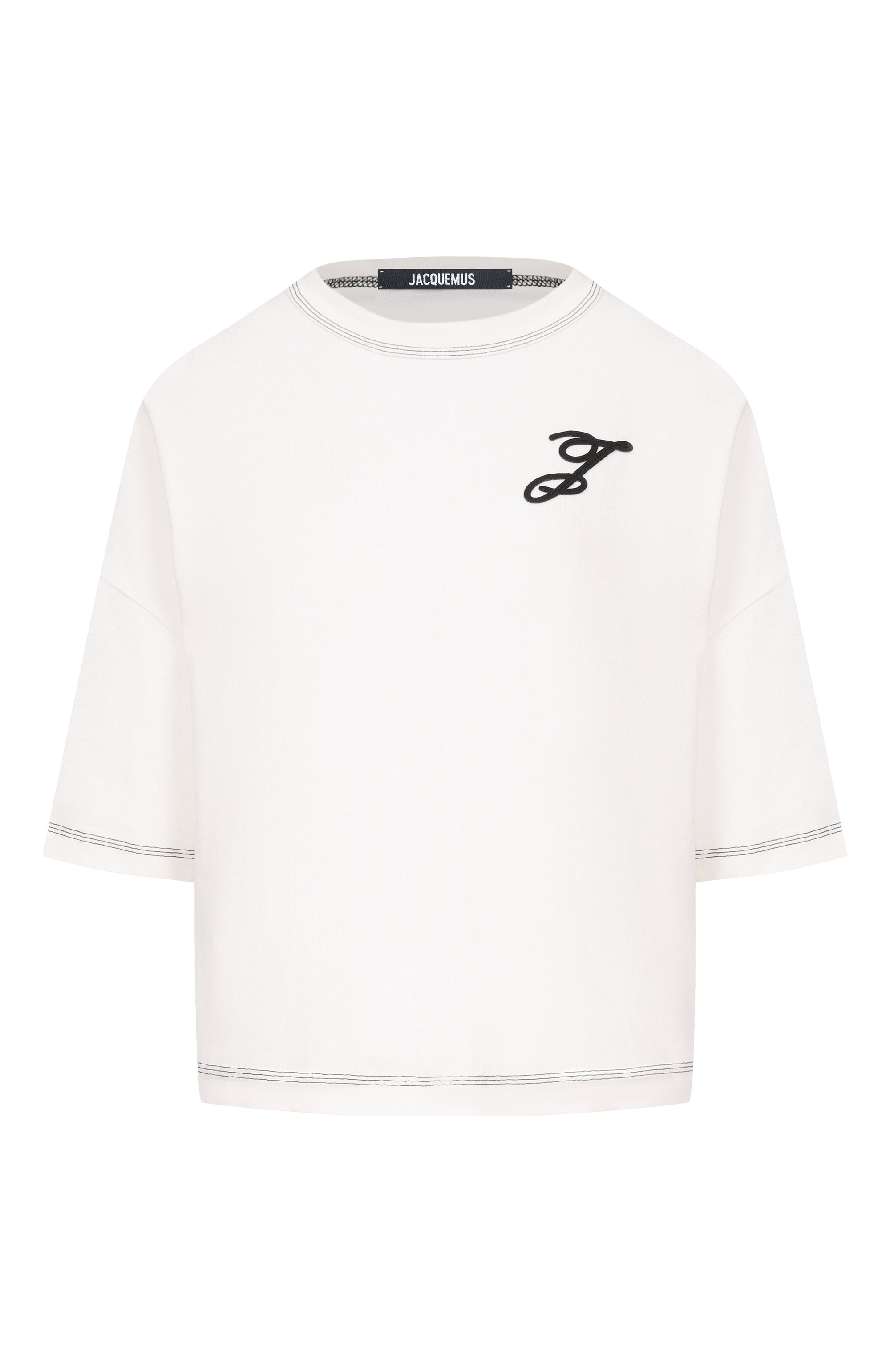 Хлопковая футболка JACQUEMUS, арт. 26ETSW00580/AJ00226, фото 1