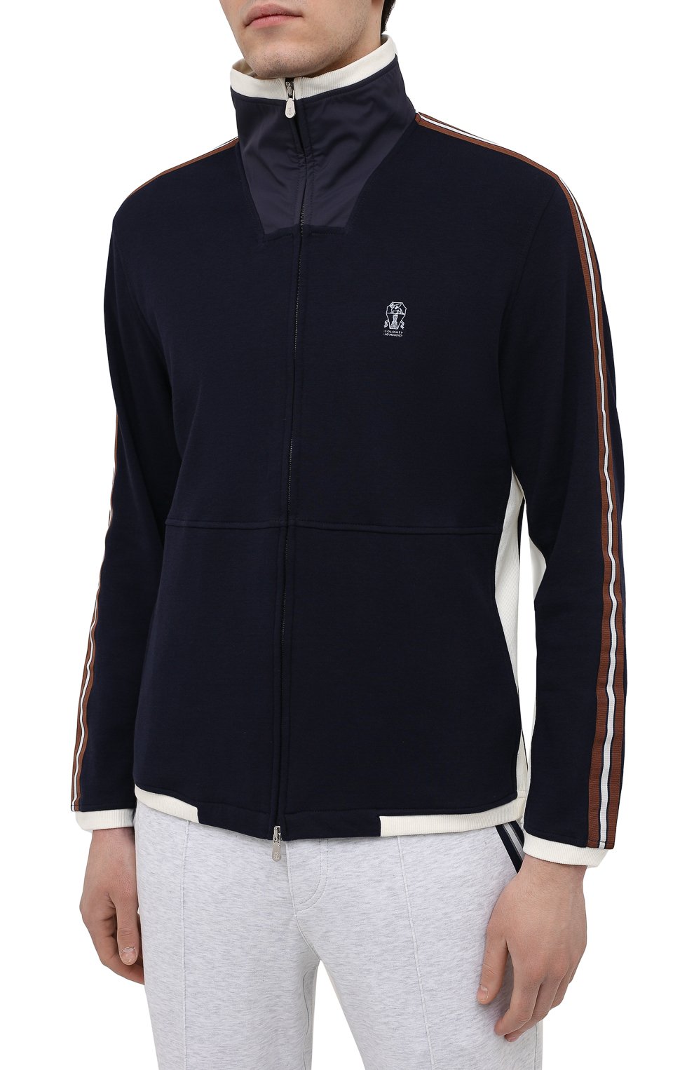 Хлопковая толстовка BRUNELLO CUCINELLI, арт. M0T359156G, фото 3