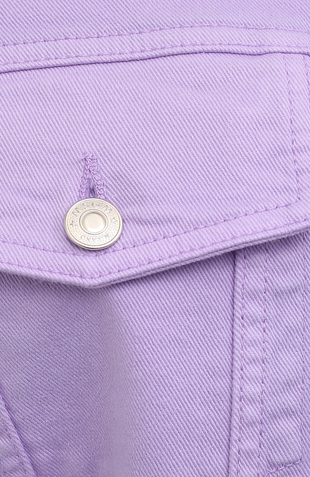 Джинсовая куртка MSGM сиреневого цвета по цене 42400 руб., арт. 3041MDH45T 217279, фото 5 Джинсовая куртка MSGM, арт. 3041MDH45T 217279, фото 5