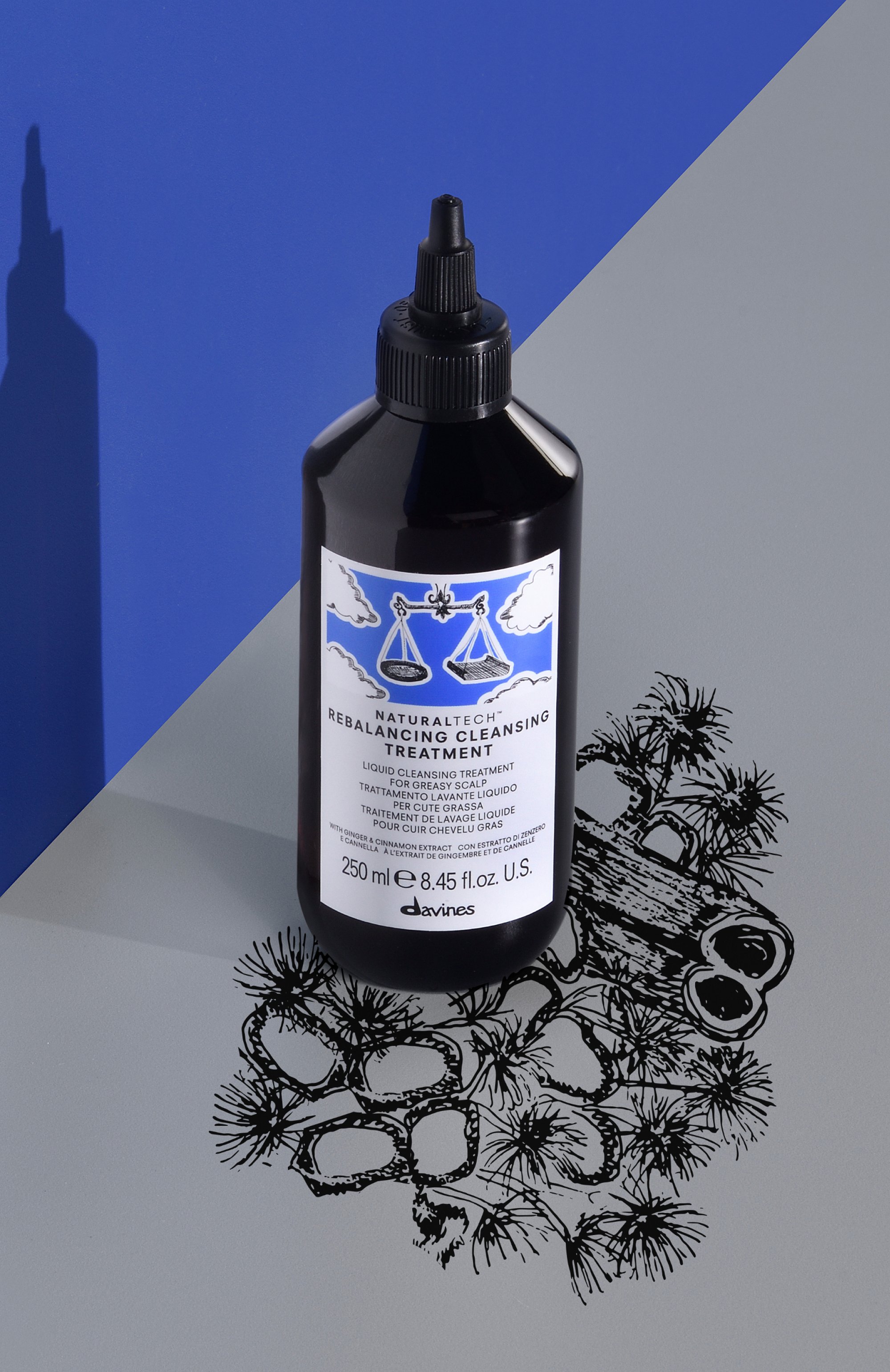 Очищающий уход для баланса кожи головы rebalancing (250ml) DAVINES, арт. 71331, фото 3