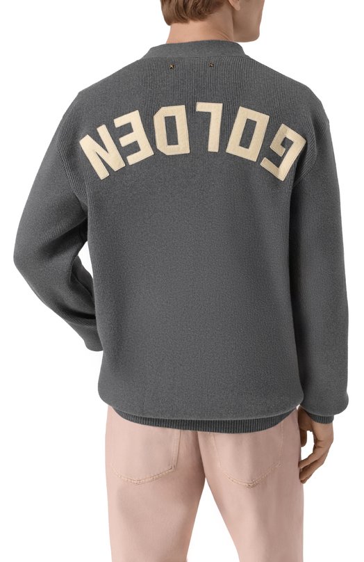 Хлопковый кардиган Golden Goose Deluxe Brand GMP00946.P000662 Серый  GMP00946.P000662 Фото 4