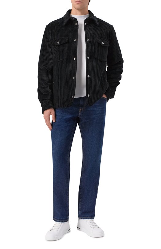 Вельветовая куртка-рубашка Dolce & Gabbana G9BRET/FUVFE Чёрный  G9BRET/FUVFE Фото 2