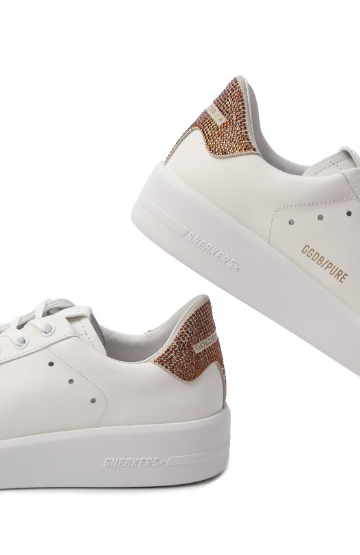 Кожаные кеды Purestar Golden Goose Deluxe Brand GWF00197.F007335 Белый  GWF00197.F007335 Фото 7
