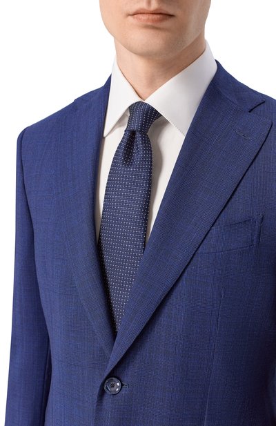 Шелковый галстук ZILLI темно-синего цвета по цене 38600 руб., арт. CRAV02M0600VP0I00, фото 2 Шелковый галстук ZILLI, арт. CRAV02M0600VP0I00, фото 2