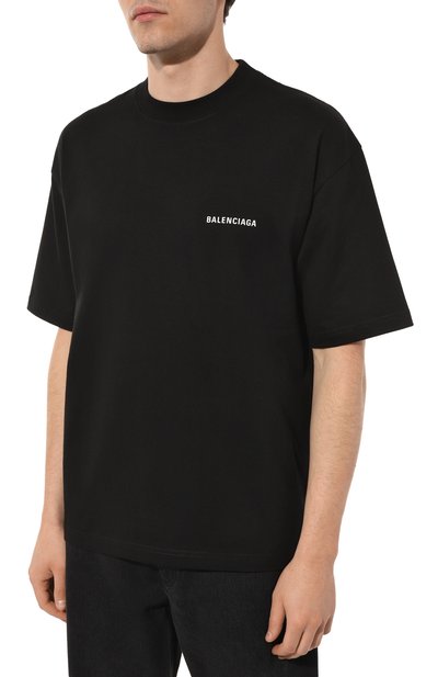Хлопковая футболка BALENCIAGA, арт. 612966 TIVG5, фото 3