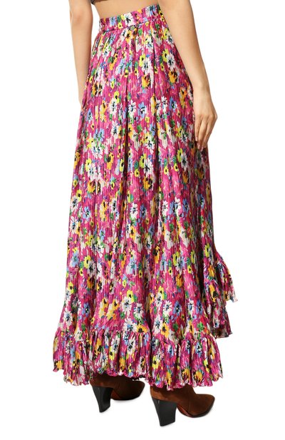 Плиссированная юбка MSGM розового цвета по цене 83750 руб., арт. 3242MDD112 227363, фото 4 Плиссированная юбка MSGM, арт. 3242MDD112 227363, фото 4