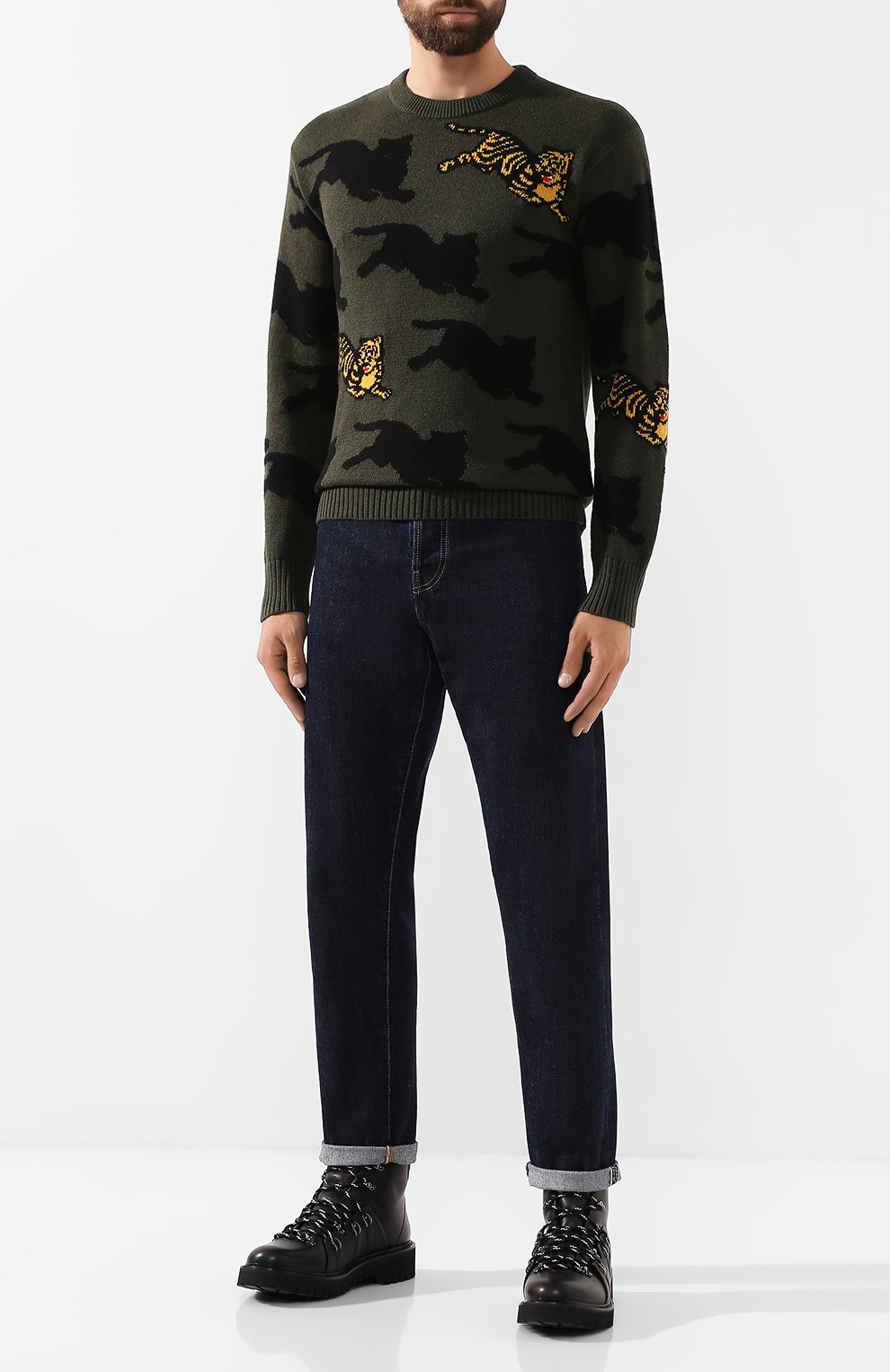 Джемпер из смеси хлопка и шерсти KENZO, арт. F965PU2113LA, фото 2