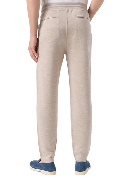 Брюки из кашемира и шелка BRUNELLO CUCINELLI, арт. MM8353243G, фото 4