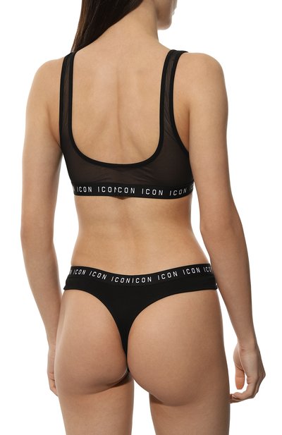 Бюстгальтер с мягкой чашкой DSQUARED2 черного цвета по цене 26100 руб., арт. D8R025540, фото 3 Бюстгальтер с мягкой чашкой DSQUARED2, арт. D8R025540, фото 3