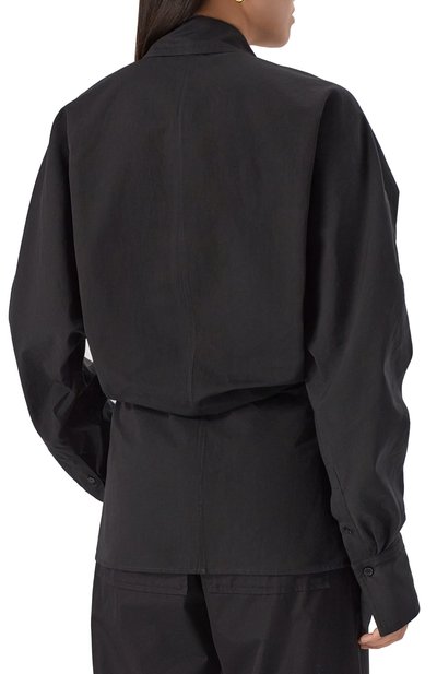 Рубашка из хлопка и льна TOTEME, арт. 253-WRT0543-FB0425, фото 4