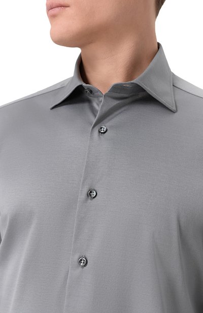 Хлопковая рубашка MVST, арт. SLIM/GABRIELLE/R0UND/1628-JERSEY (INTERL0CK), фото 5