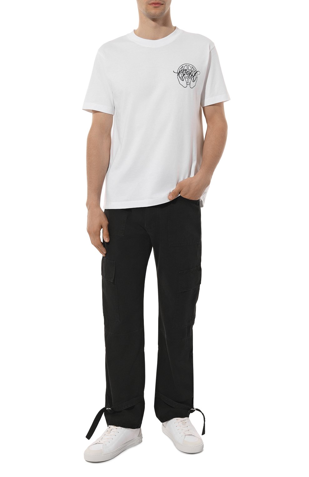 Хлопковая футболка OFF-WHITE, арт. OMAA027S23JER0070110, фото 2