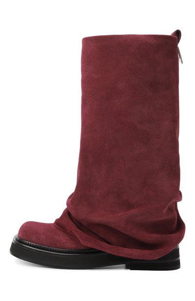 Замшевые сапоги robin THE ATTICO бордового цвета по цене 131000 руб., арт. 251WSH00798/LBT040AA, фото 4 Замшевые сапоги robin THE ATTICO, арт. 251WSH00798/LBT040AA, фото 4
