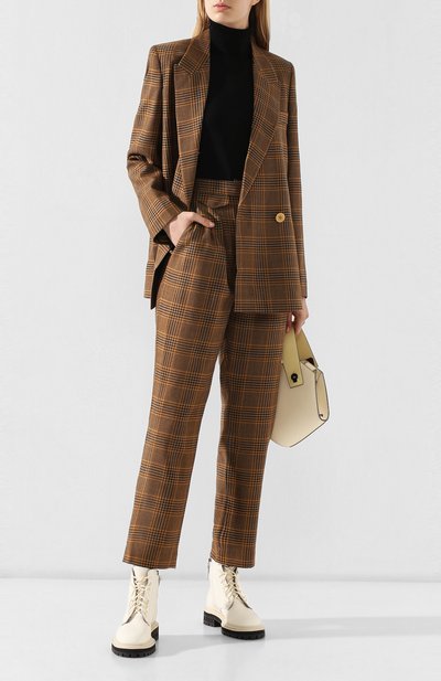 Брюки из смеси шерсти и вискозы NANUSHKA, арт. MITSU_CHECK_SUMMER TWEED, фото 2