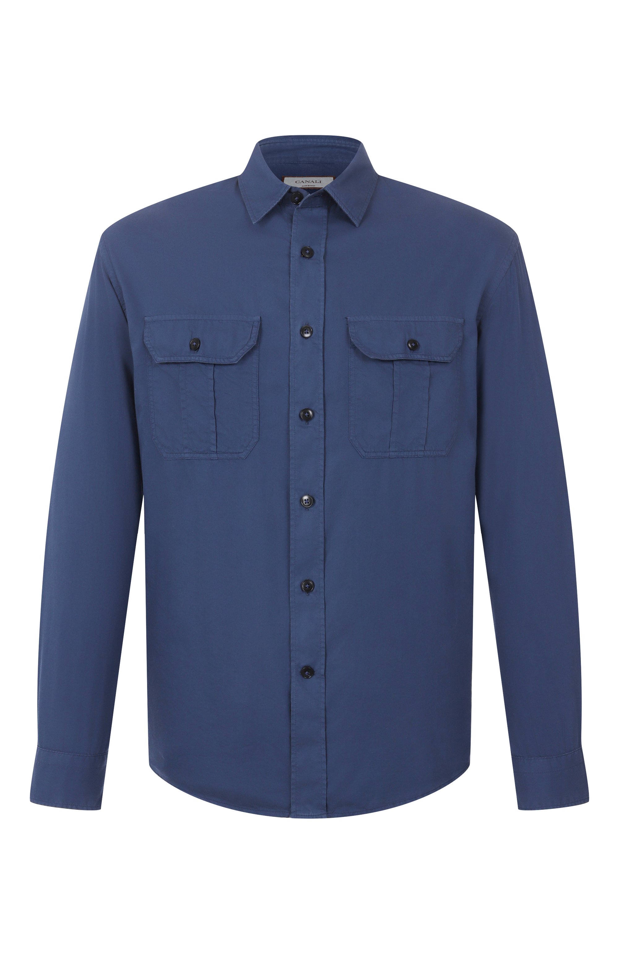 Рубашка из хлопка и лиоцелла CANALI, арт. CSL2067/GM03494, фото 1