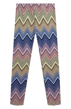 Детские хлопковые легинсы MISSONI разноцветного цвета, арт. MU6C70/J0396/12-14 | Фото 1 (Материал внешний: Хлопок; Нос: Не проставлено; Материал сплава: Проставлено; Девочки Кросс-КТ: Леггинсы-одежда; Ростовка одежда: 12 лет | 152 см, 13 - 15 лет | 158 см)
