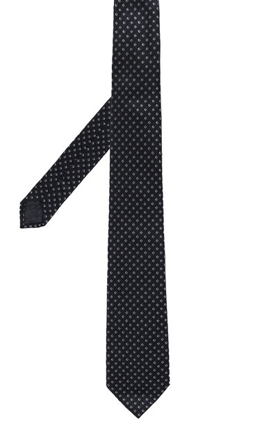 Шелковый галстук EMPORIO ARMANI темно-синего цвета по цене 13400 руб., арт. 340075/4F647, фото 3 Шелковый галстук EMPORIO ARMANI, арт. 340075/4F647, фото 3