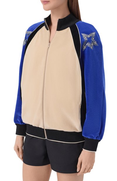 Бархатная толстовка VALENTINO разноцветного цвета по цене 285500 руб., арт. 8B3MF25G/A4U, фото 3 Бархатная толстовка VALENTINO, арт. 8B3MF25G/A4U, фото 3