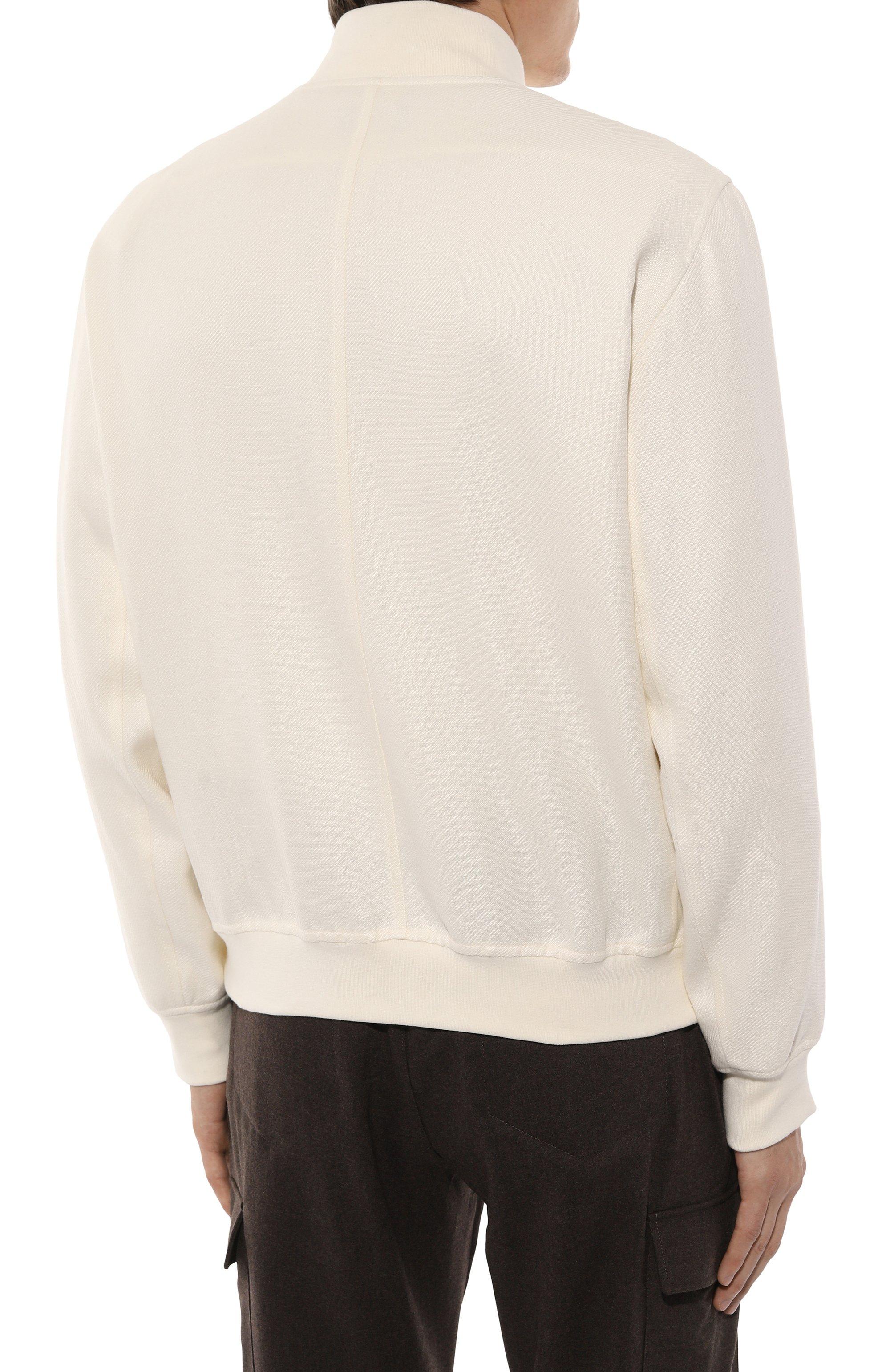 Бомбер изо льна и шерсти BRUNELLO CUCINELLI, арт. MW4826191, фото 4