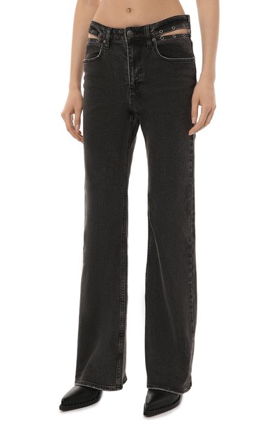 Джинсы KSUBI черного цвета по цене 29050 руб., арт. WFA24DJ013, фото 3 Джинсы KSUBI, арт. WFA24DJ013, фото 3