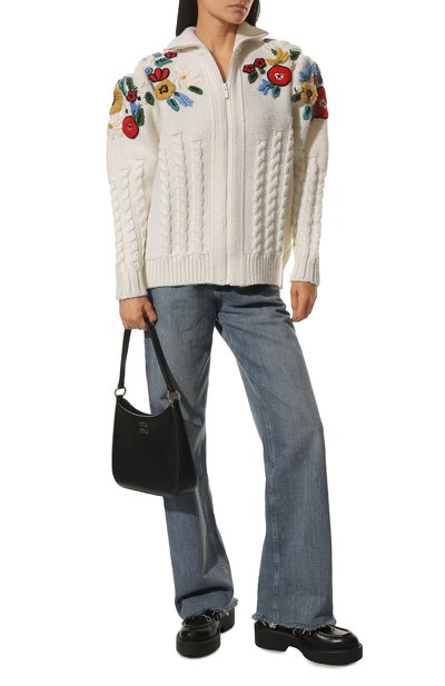 Шерстяной кардиган MIU MIU, арт. MMF519-1ZIP-F0009, фото 2