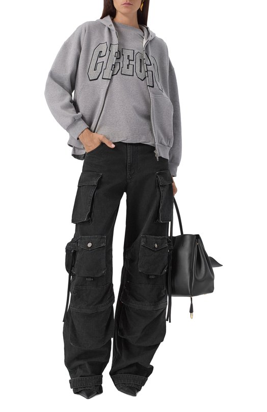 Хлопковая футболка Balenciaga 826344/TSVP3 Серый  826344/TSVP3 Фото 2
