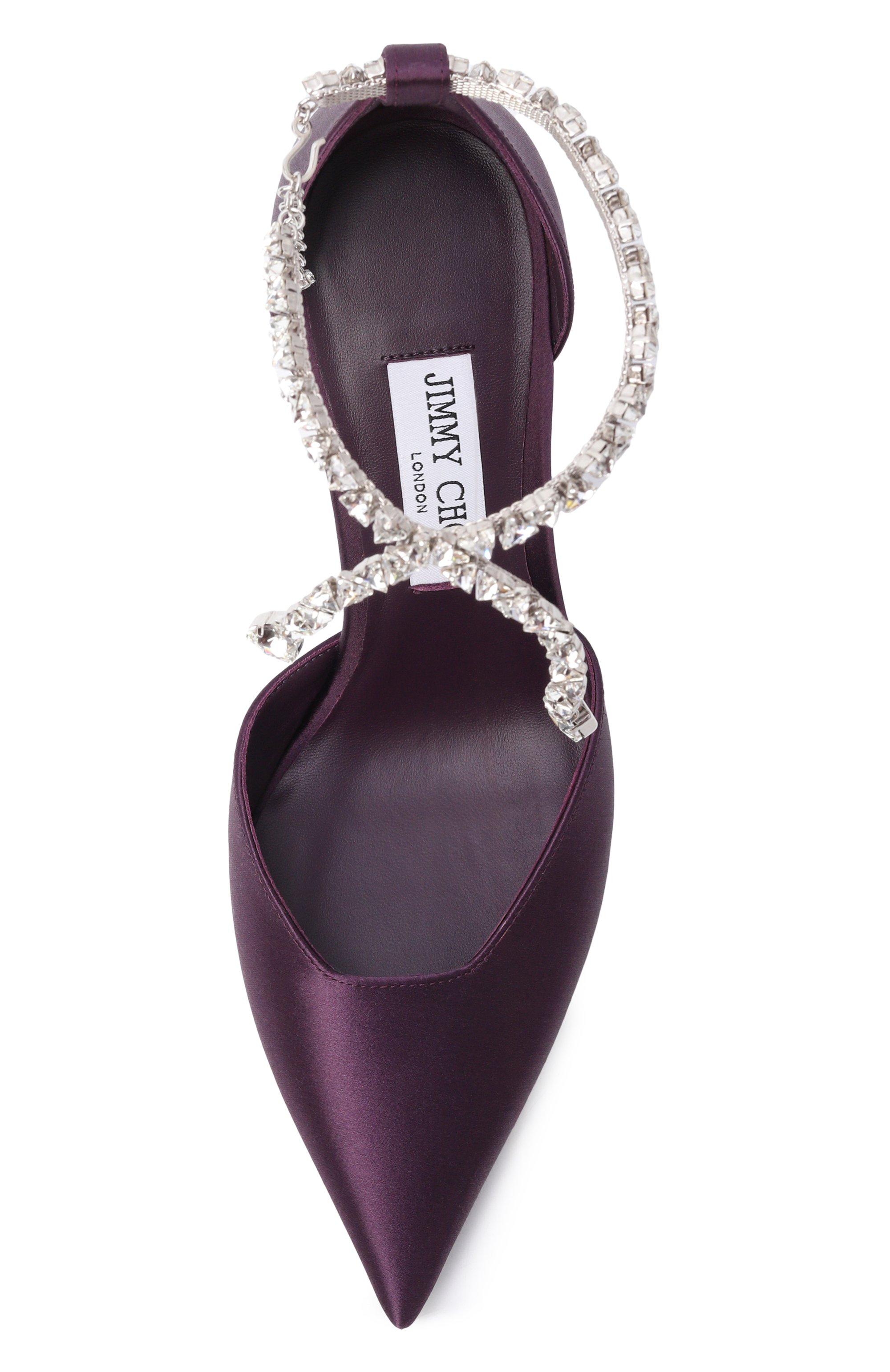 Текстильные туфли stevie 100 JIMMY CHOO, арт. STEVIE100SAT, фото 6