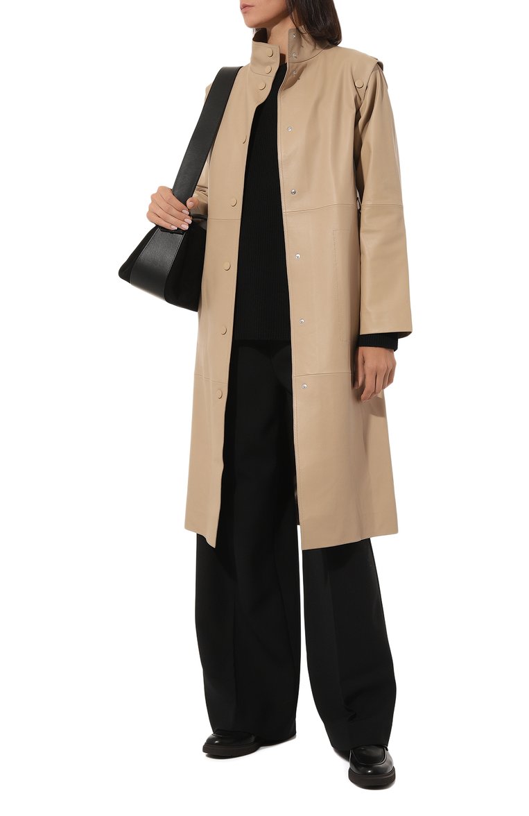 Кожаный плащ YVES SALOMON, арт. 23EYG22011APXX_SET, фото 2